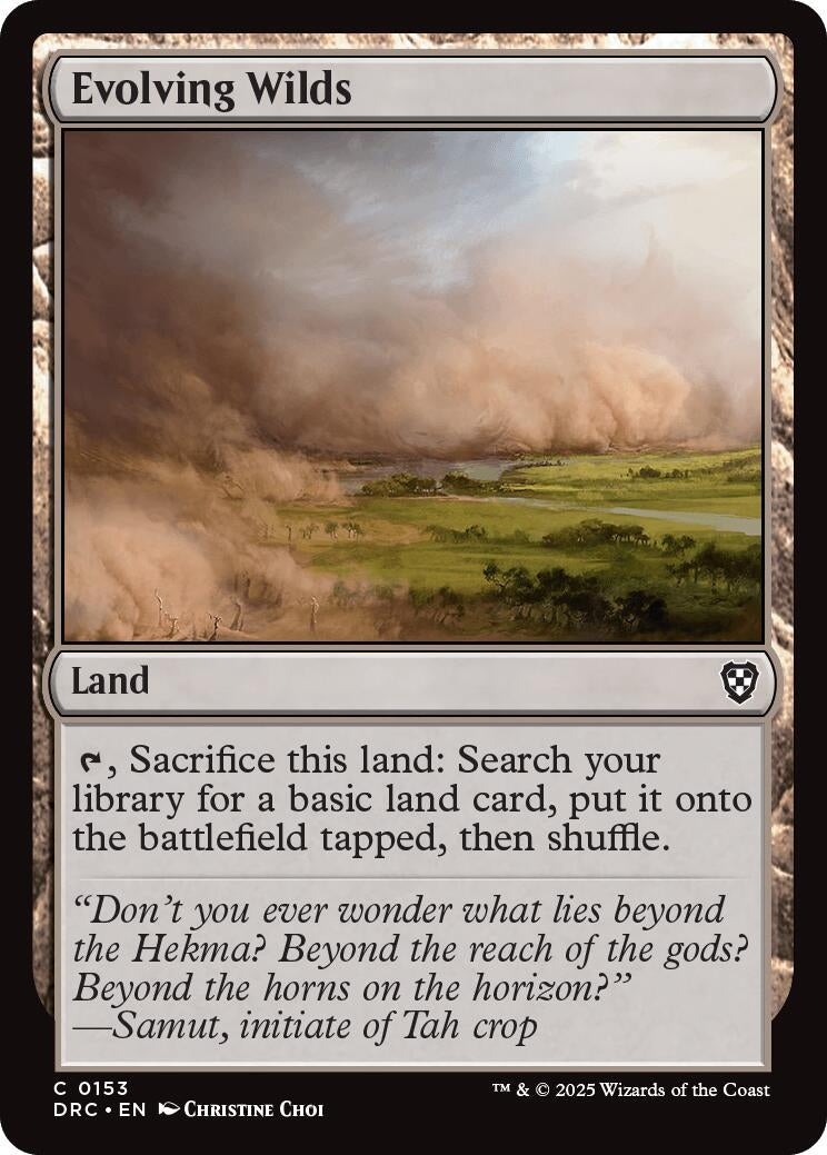 Image for Evolving Wilds (0153) (153) (Commander: Aetherdrift) - Magic: The Gathering
