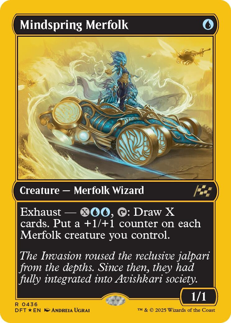 Image for Mindspring Merfolk (First-Place Foil) (436) [Aetherdrift]