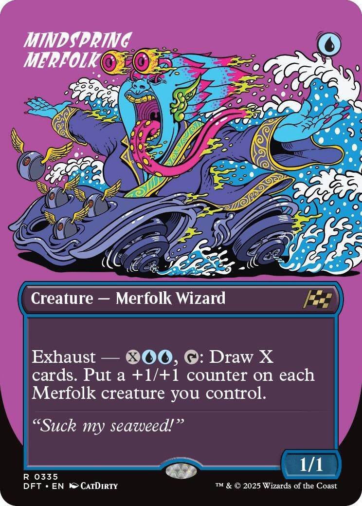 Image for Mindspring Merfolk (Borderless) (335) [Aetherdrift]