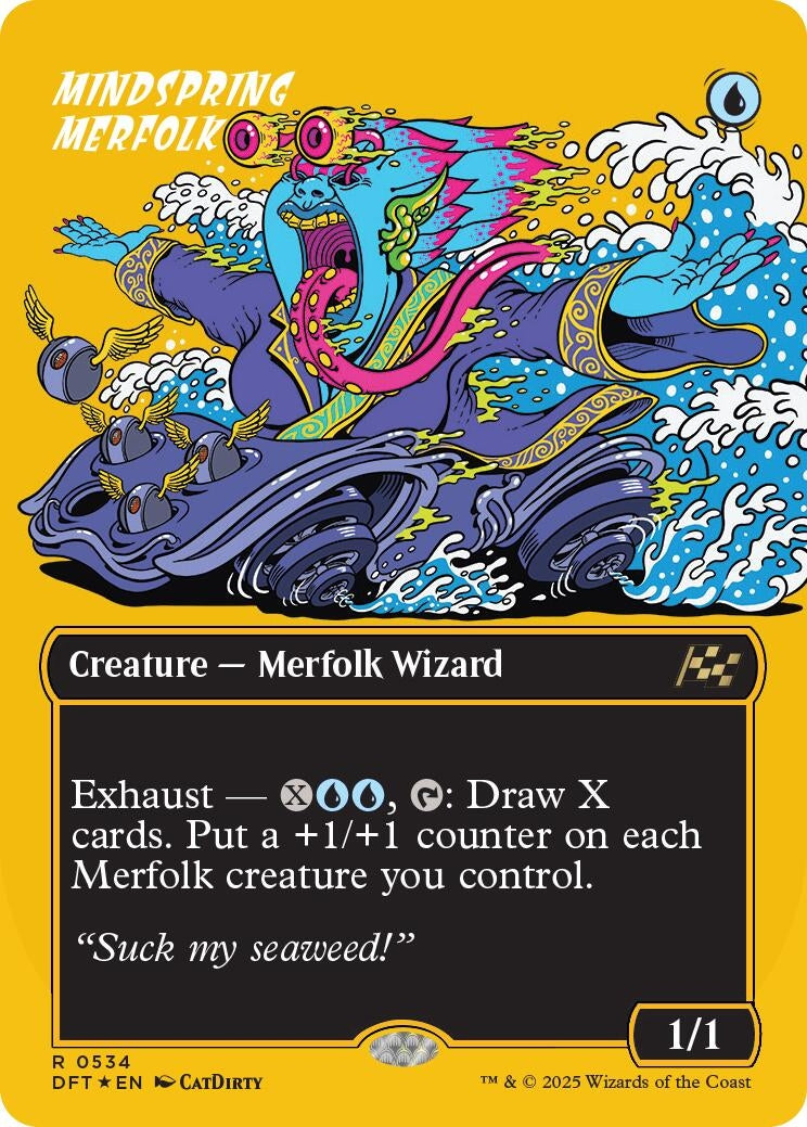 Image for Mindspring Merfolk (Borderless) (First-Place Foil) (534) [Aetherdrift]
