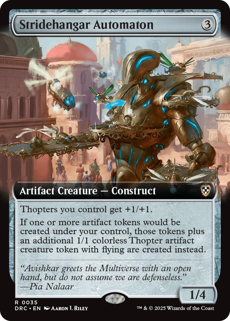 Image for Stridehangar Automaton (Extended Art) (35) (Commander: Aetherdrift) - Magic: The Gathering