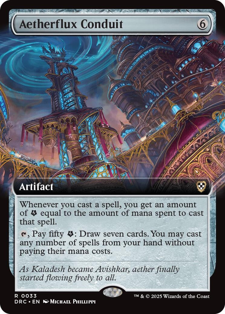 Image for Aetherflux Conduit (Extended Art) (33) (Commander: Aetherdrift) - Magic: The Gathering