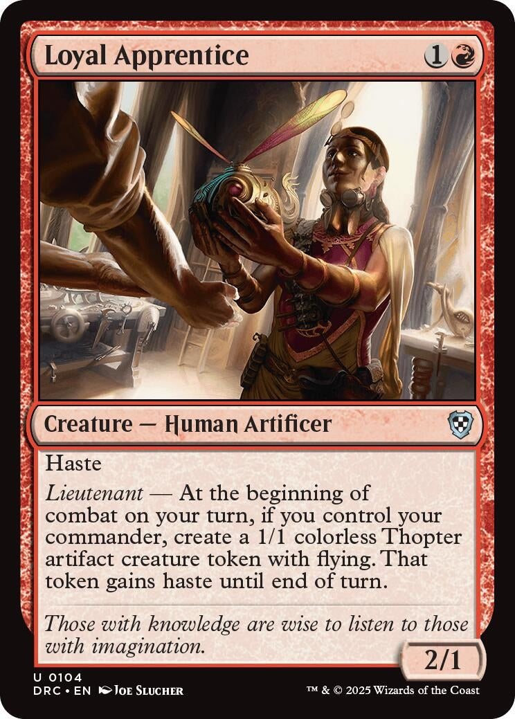 Image for Loyal Apprentice (104) (Commander: Aetherdrift) - Magic: The Gathering