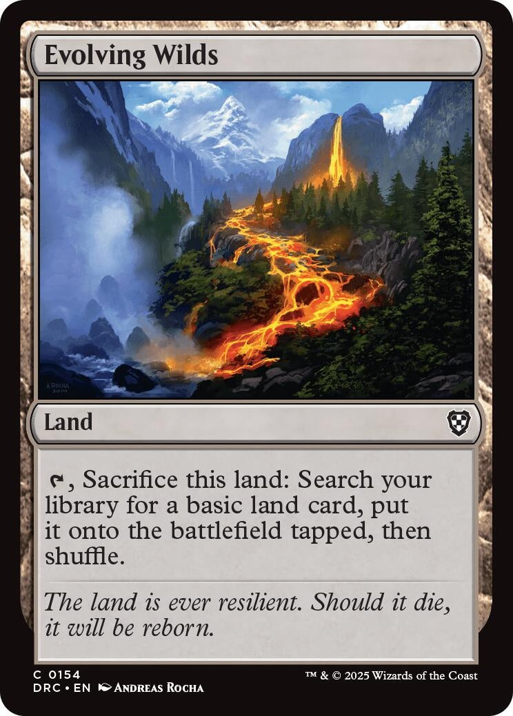 Image for Evolving Wilds (0154) (154) (Commander: Aetherdrift) - Magic: The Gathering