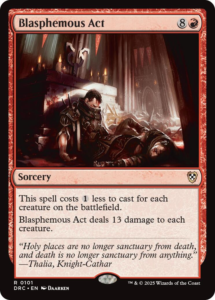 Image for Blasphemous Act (101) (Commander: Aetherdrift) - Magic: The Gathering