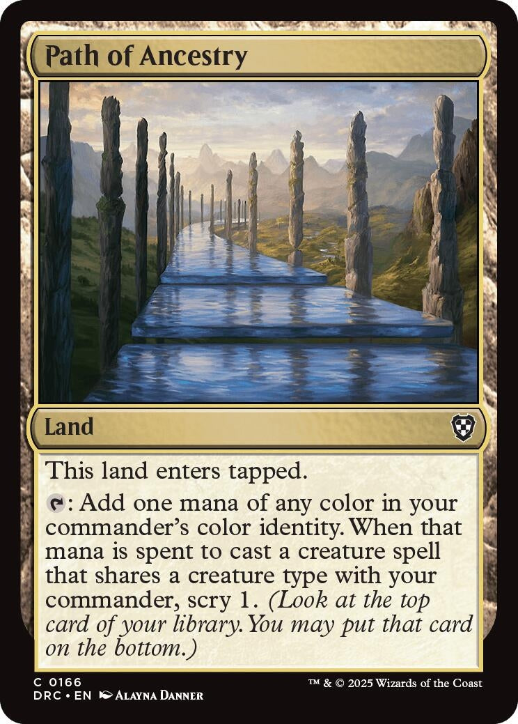 Image for Path of Ancestry (0166) (166) (Commander: Aetherdrift) - Magic: The Gathering