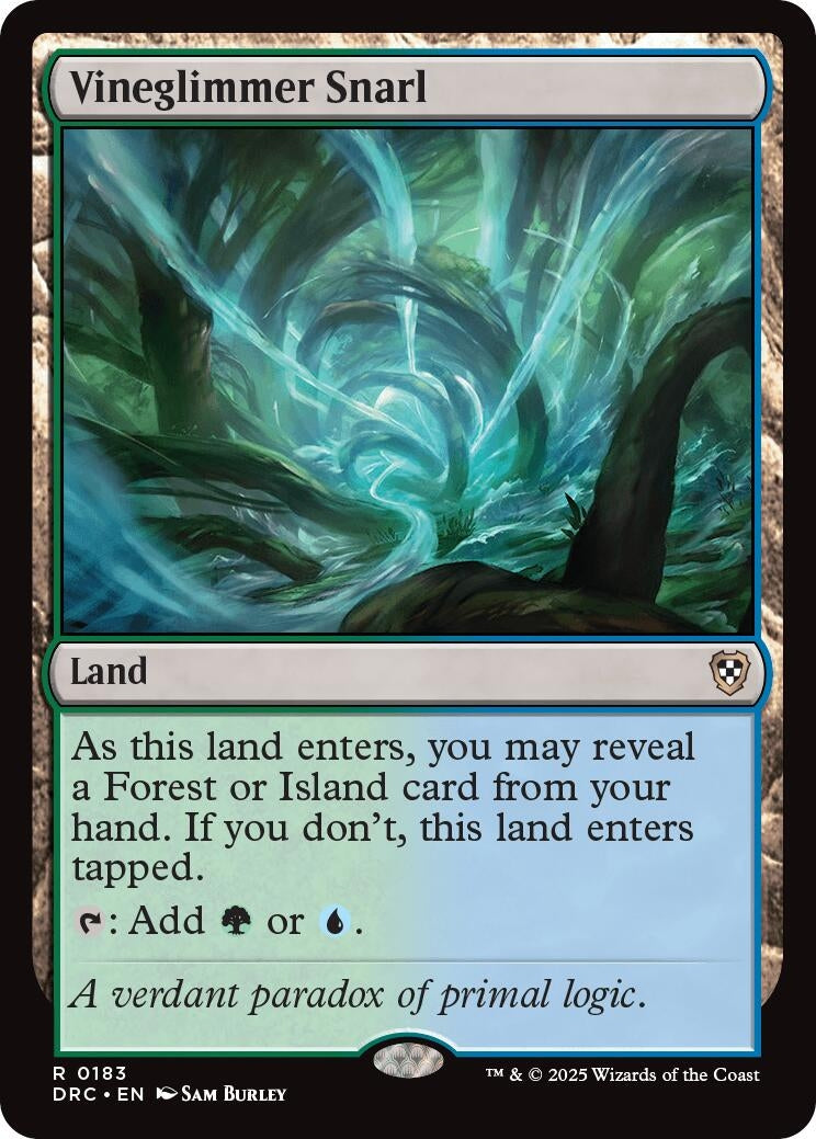 Image for Vineglimmer Snarl (183) (Commander: Aetherdrift) - Magic: The Gathering
