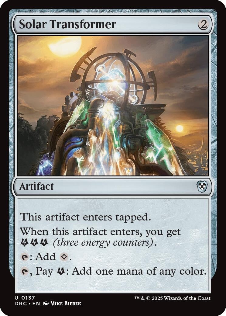Image for Solar Transformer (137) (Commander: Aetherdrift) - Magic: The Gathering