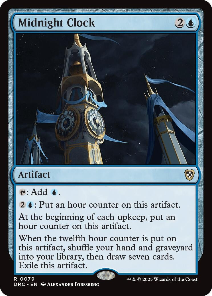 Image for Midnight Clock (79) (Commander: Aetherdrift) - Magic: The Gathering