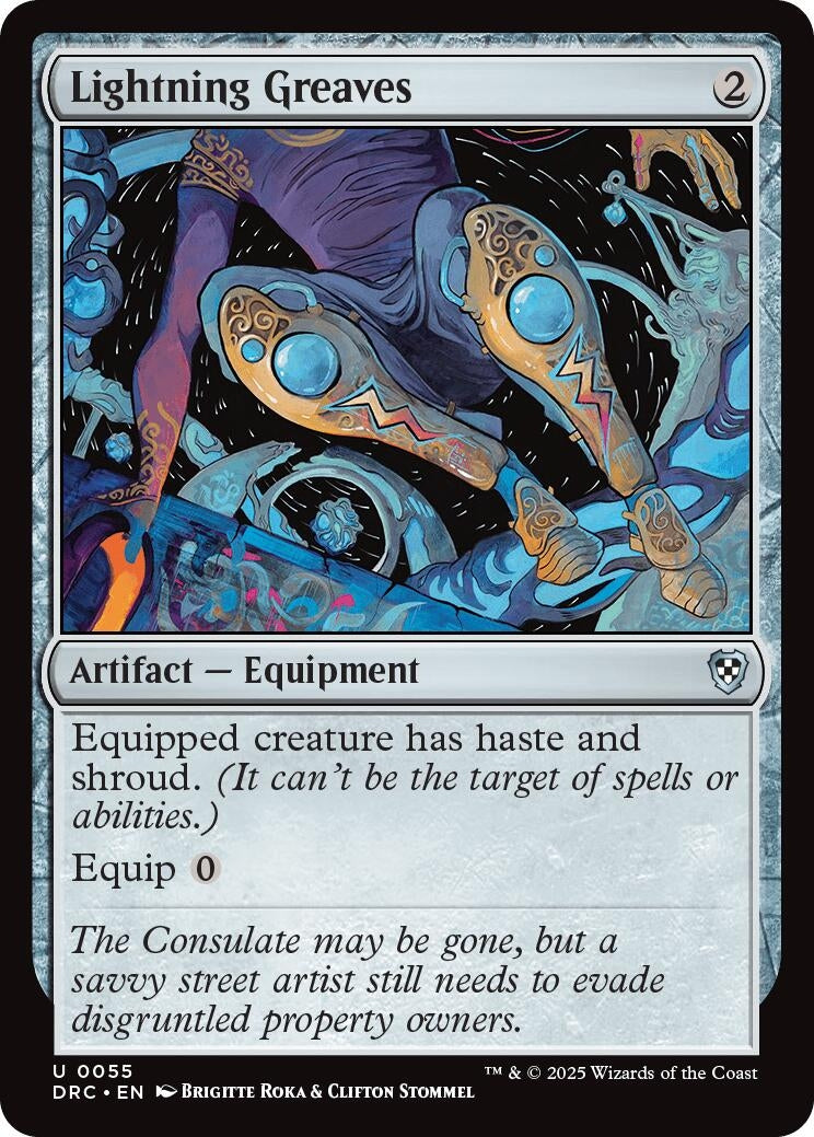 Image for Lightning Greaves (55) (Commander: Aetherdrift) - Magic: The Gathering