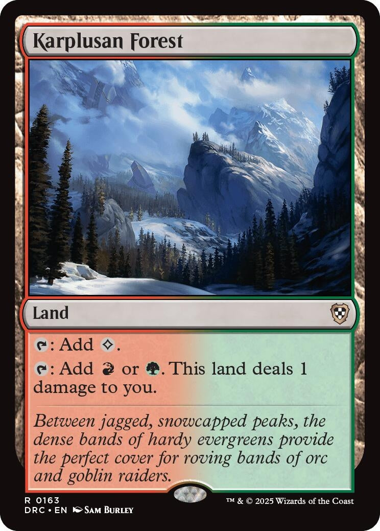 Image for Karplusan Forest (163) (Commander: Aetherdrift) - Magic: The Gathering