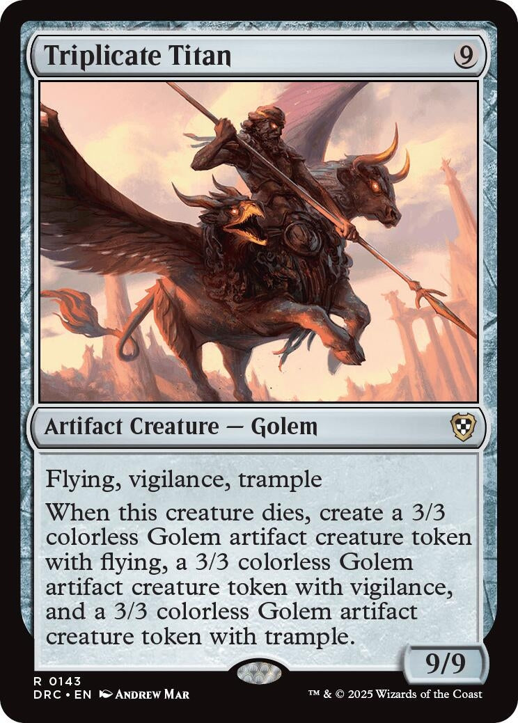 Image for Triplicate Titan (143) (Commander: Aetherdrift) - Magic: The Gathering