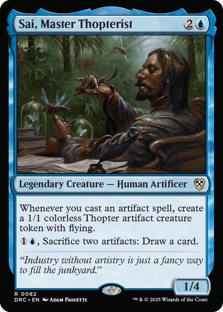 Image for Sai, Master Thopterist (82) (Commander: Aetherdrift) - Magic: The Gathering