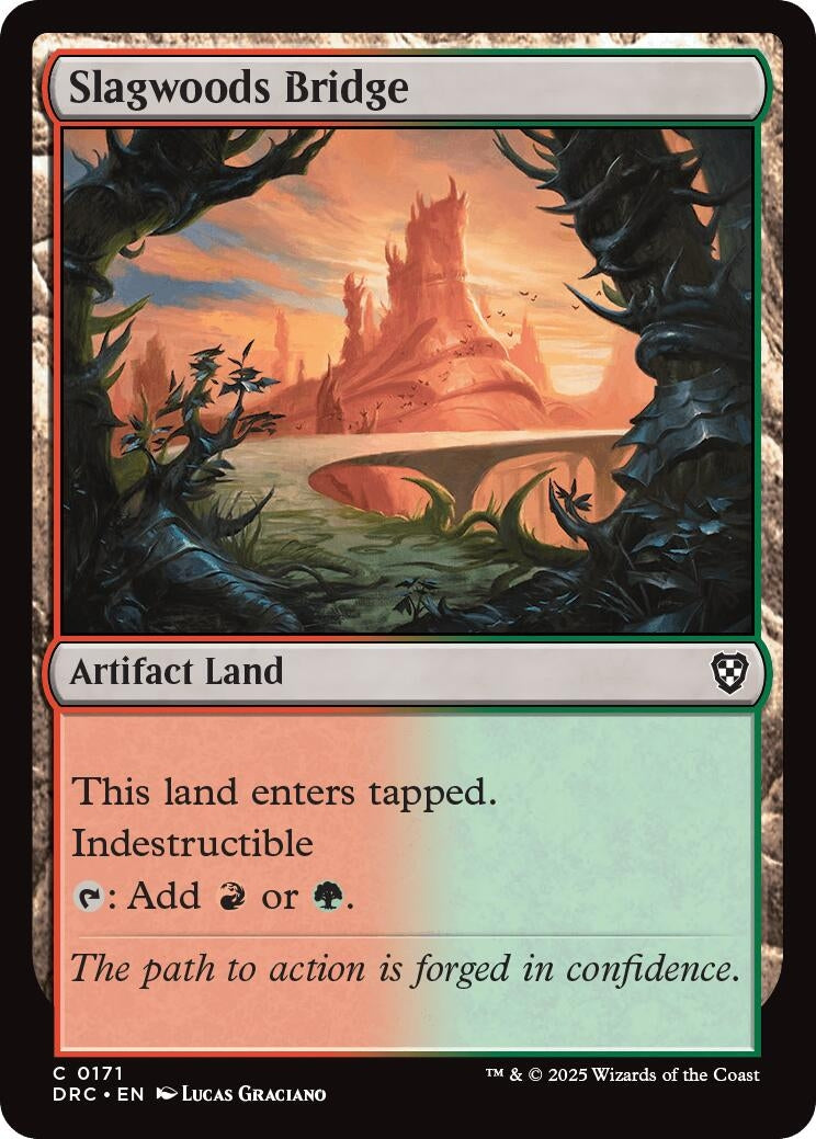 Image for Slagwoods Bridge (171) (Commander: Aetherdrift) - Magic: The Gathering