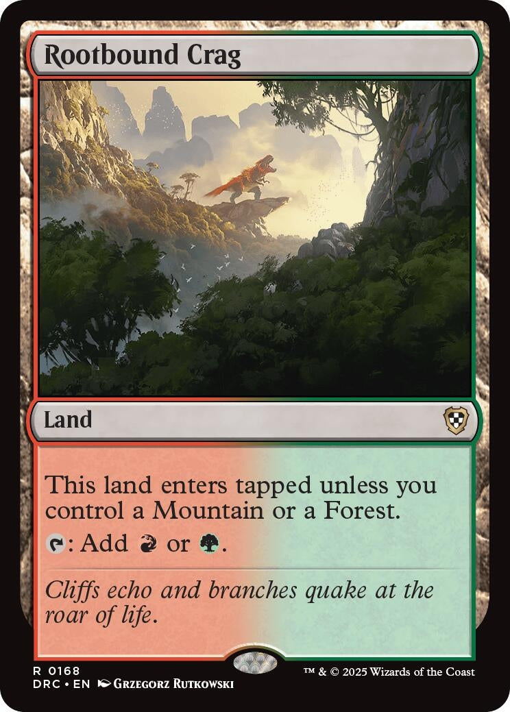 Image for Rootbound Crag (168) (Commander: Aetherdrift) - Magic: The Gathering