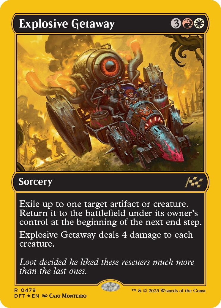 Image for Explosive Getaway (First-Place Foil) (479) [Aetherdrift]