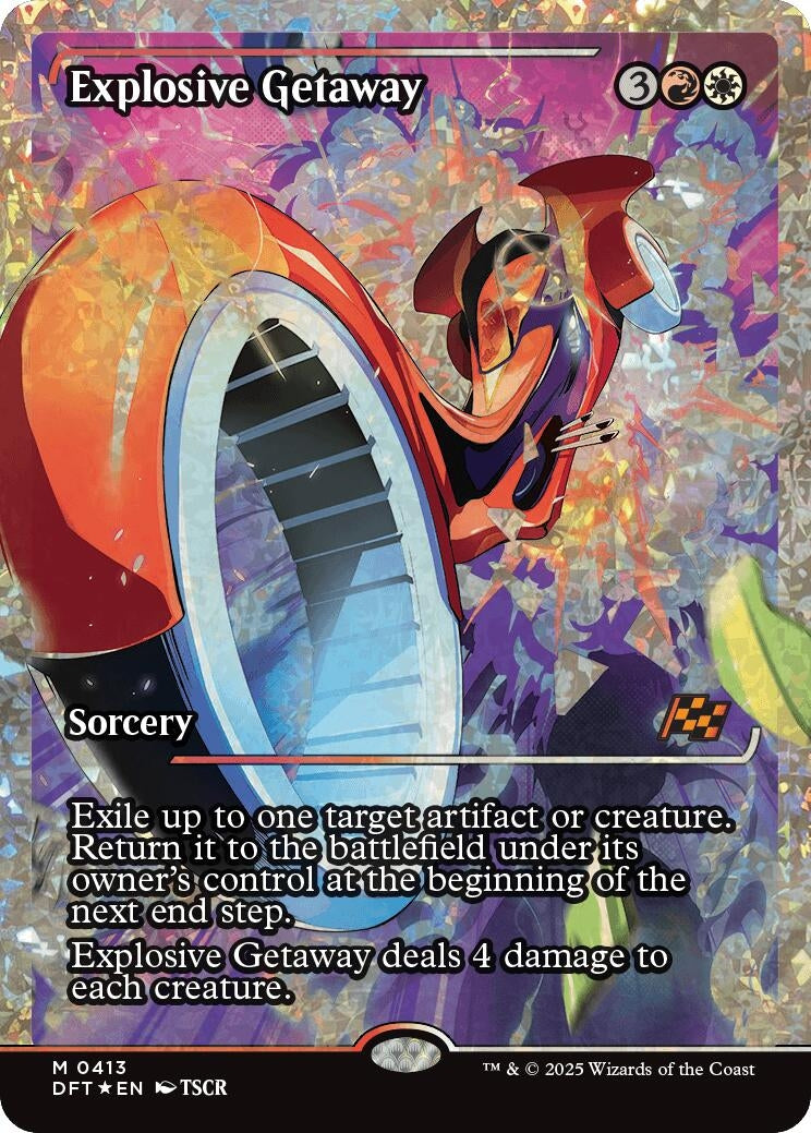 Image for Explosive Getaway (Showcase) (Fracture Foil) (413) [Aetherdrift]