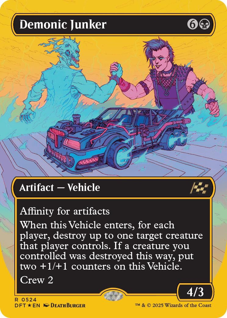 Image for Demonic Junker (Borderless) (First-Place Foil) (524) [Aetherdrift]