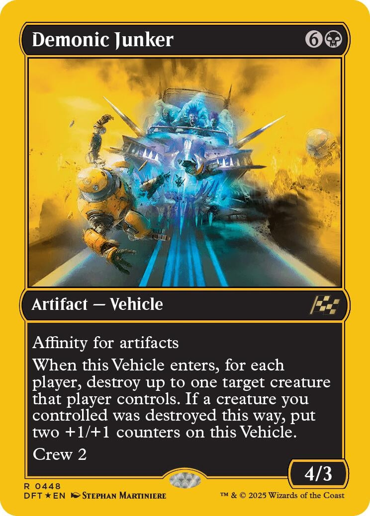 Image for Demonic Junker (First-Place Foil) (448) [Aetherdrift]