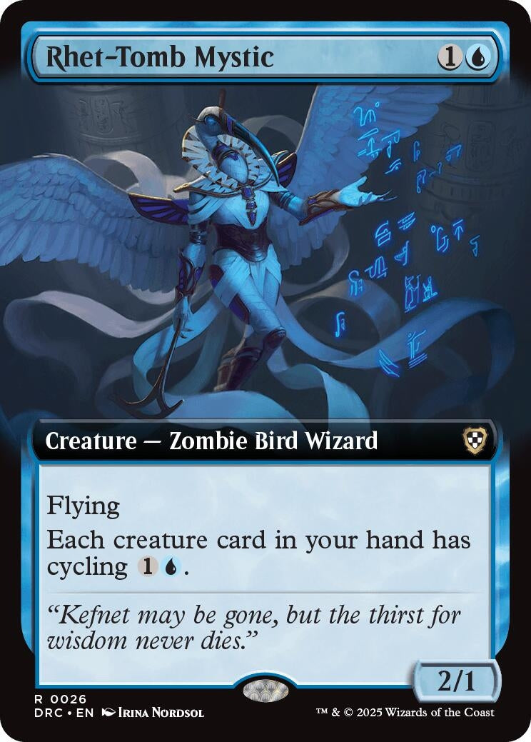 Image for Rhet-Tomb Mystic (Extended Art) (26) (Commander: Aetherdrift) - Magic: The Gathering