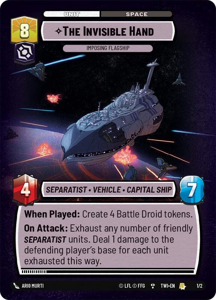 Image for The Invisible Hand - Imposing Flagship (1/2) (Organized Play Promos) - Star Wars: Unlimited