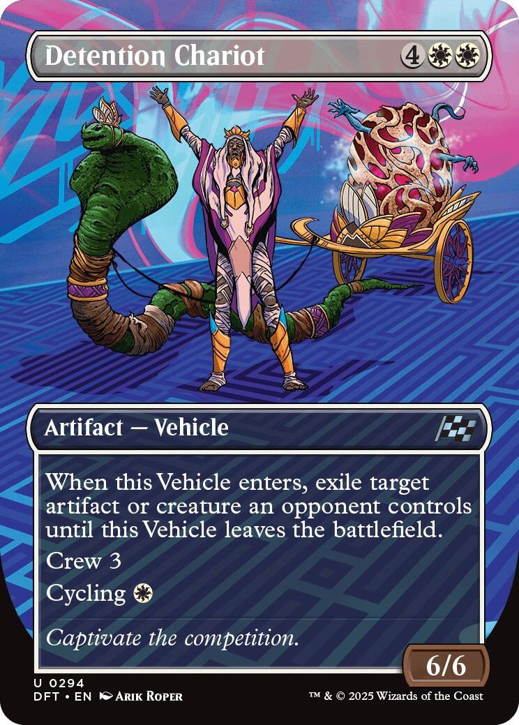 Image for Detention Chariot (Borderless) (294) [Aetherdrift]