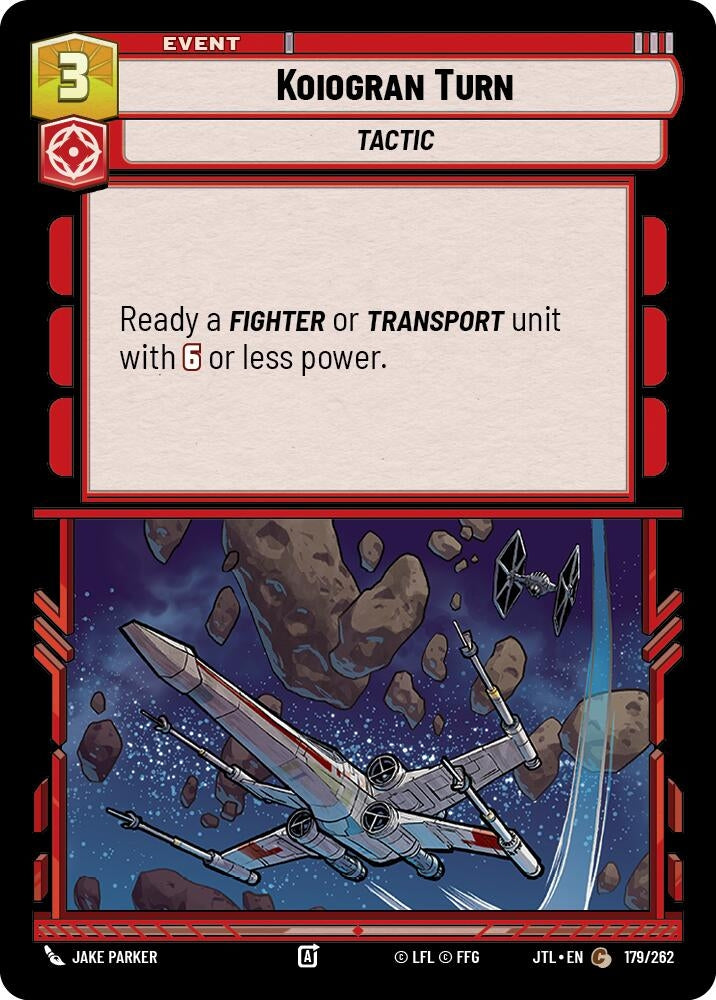 Image for Koiogran Turn (179/262) (Jump to Lightspeed) - Star Wars: Unlimited