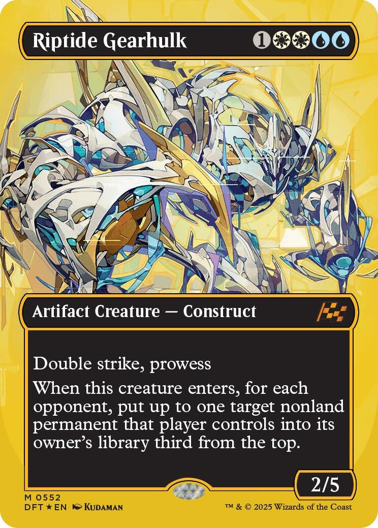Image for Riptide Gearhulk (Borderless) (First-Place Foil) (552) [Aetherdrift]