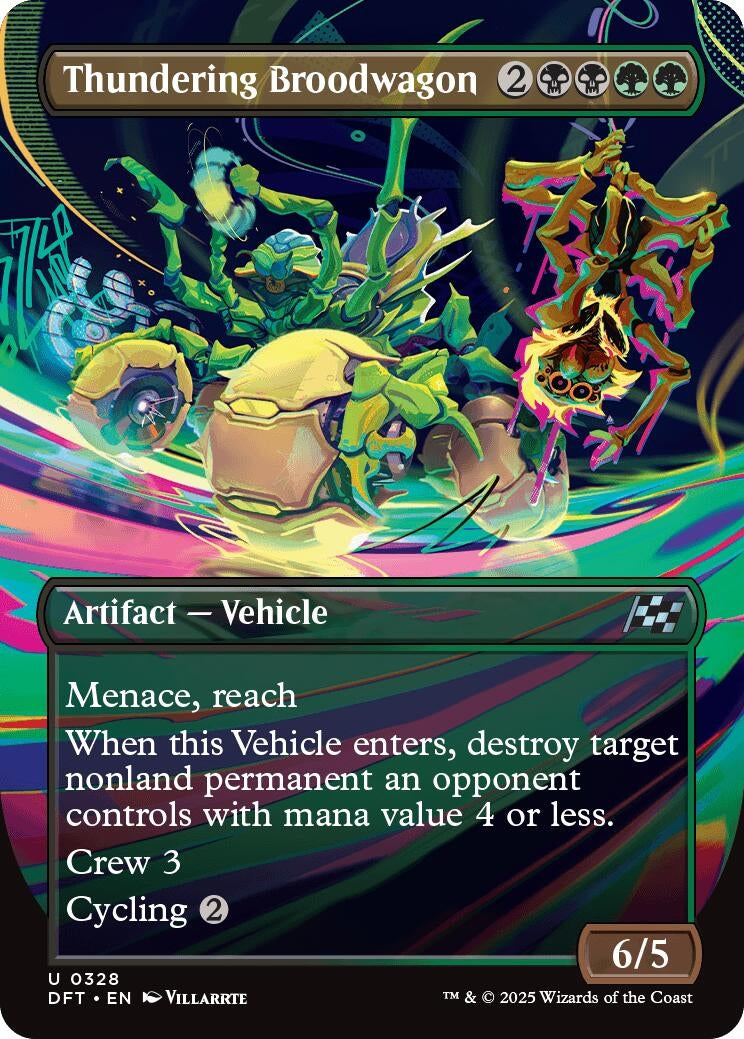 Image for Thundering Broodwagon (Borderless) (328) [Aetherdrift]