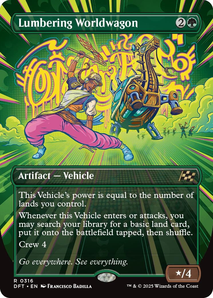 Image for Lumbering Worldwagon (Borderless) (316) [Aetherdrift]