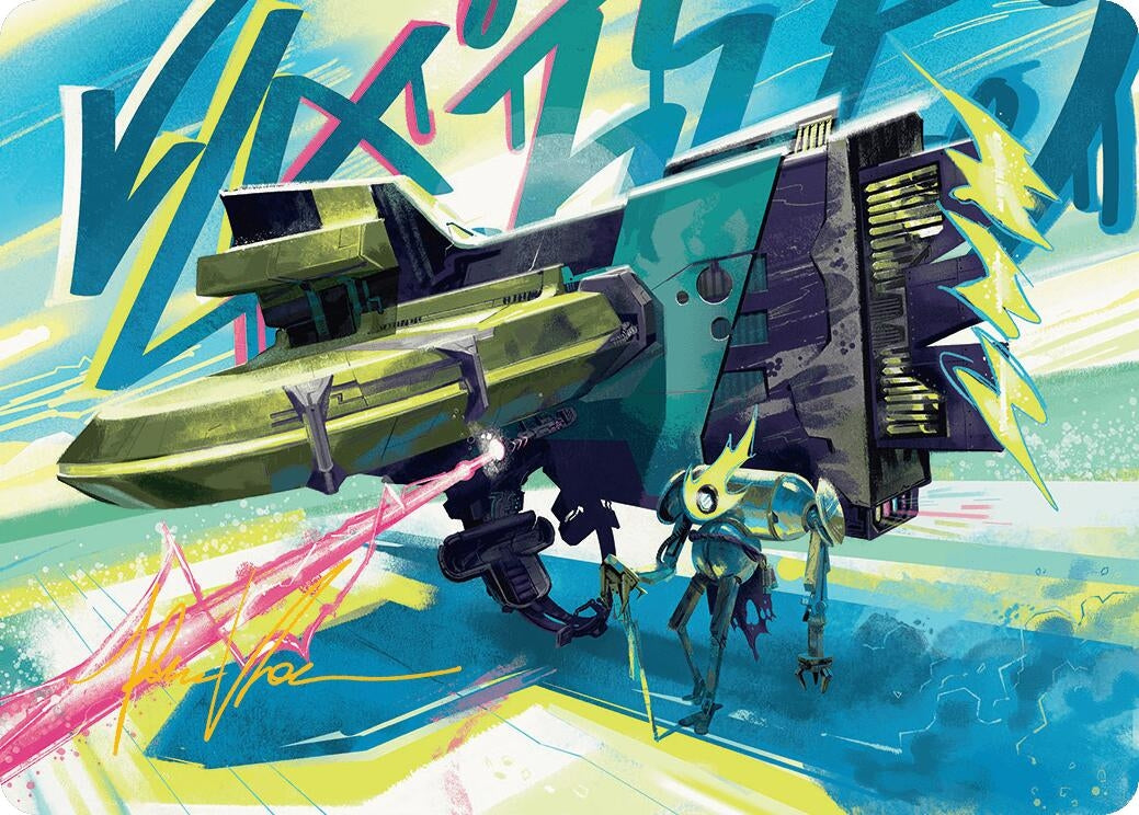 Image for Salvation Engine Art Card (Gold-Stamped Signature) (36) (Art Series: Aetherdrift) - Magic: The Gathering