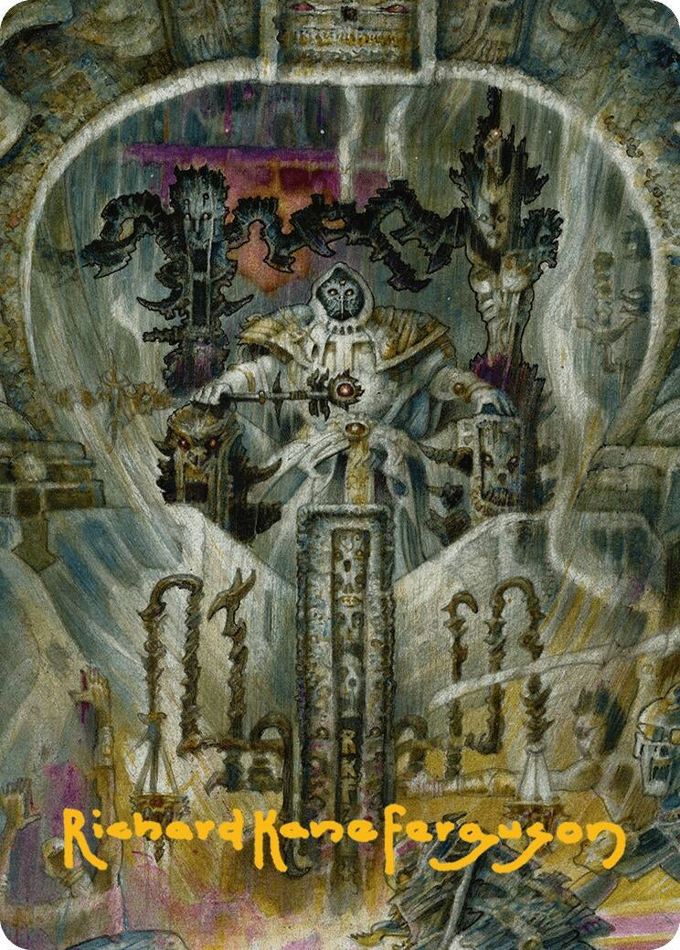 Image for Gonti, Night Minister Art Card (Gold-Stamped Signature) (32) (Art Series: Aetherdrift) - Magic: The Gathering