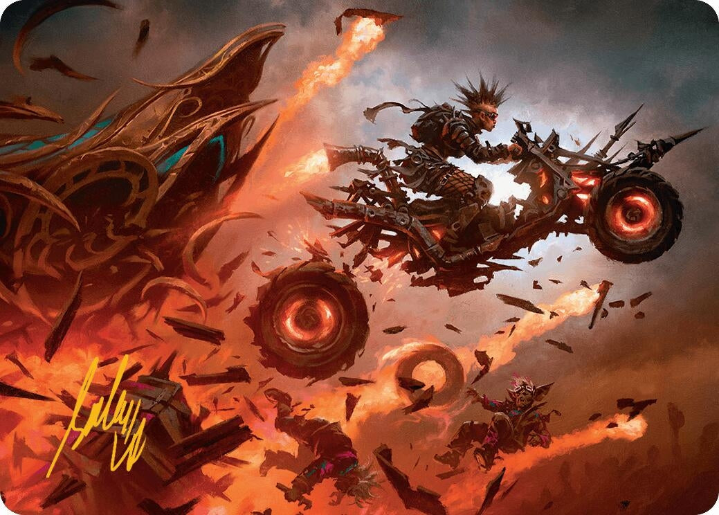 Image for Gastal Blockbuster Art Card (Gold-Stamped Signature) (19) (Art Series: Aetherdrift) - Magic: The Gathering