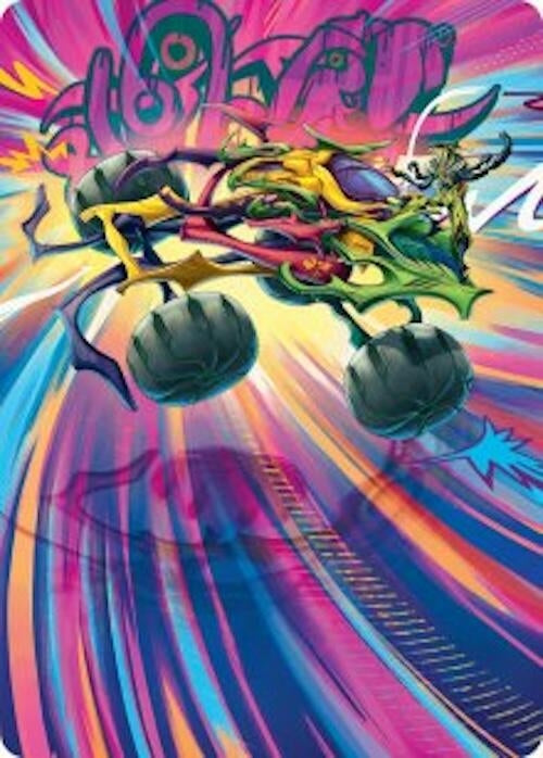 Image for Thunderous Velocipede Art Card (43) (Art Series: Aetherdrift) - Magic: The Gathering