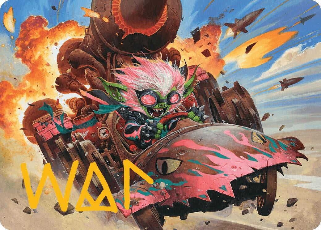 Image for Redshift, Rocketeer Chief Art Card (Gold-Stamped Signature) (13) (Art Series: Aetherdrift) - Magic: The Gathering