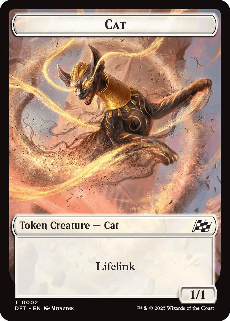 Image for Cat // Thopter (0010) Double-Sided Token (2 // 10) [Aetherdrift]