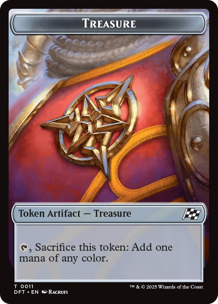 Image for Treasure // Pilot Double-Sided Token (11 // 1) [Aetherdrift]