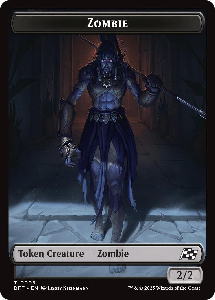 Image for Zombie (0003) // Pilot Double-Sided Token (3 // 1) [Aetherdrift]