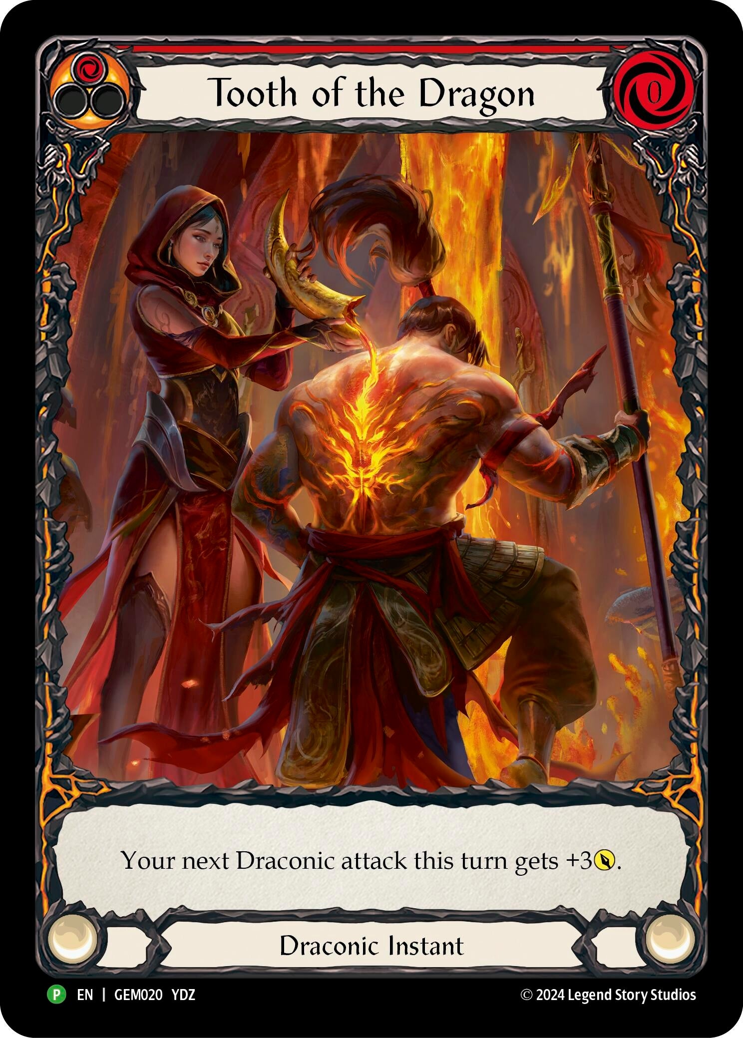 Image for Tooth of the Dragon (Red) (GEM020) - Flesh and Blood TCG