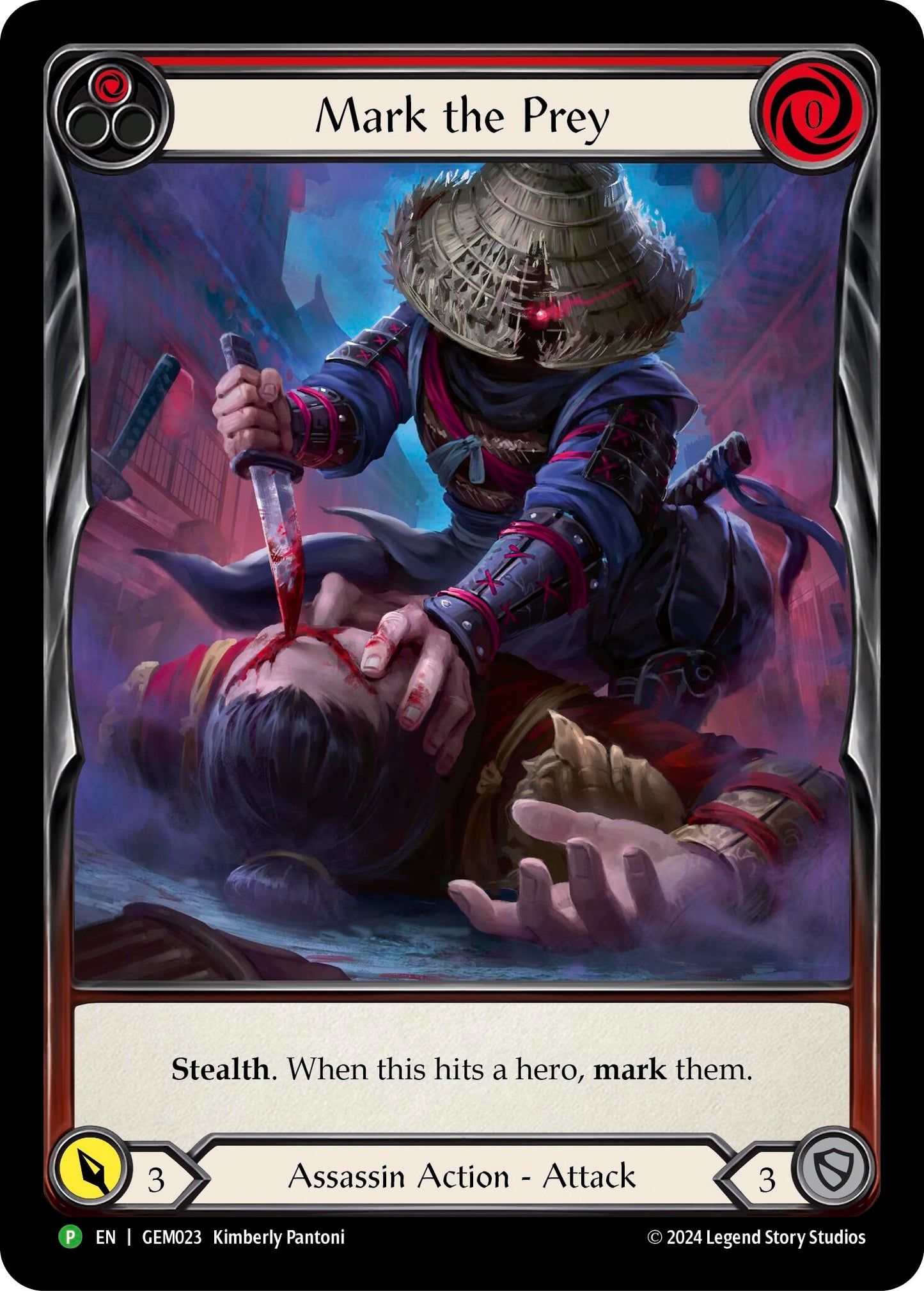 Image for Mark the Prey (Red) (GEM023) (GEM Pack 1) - Flesh and Blood TCG