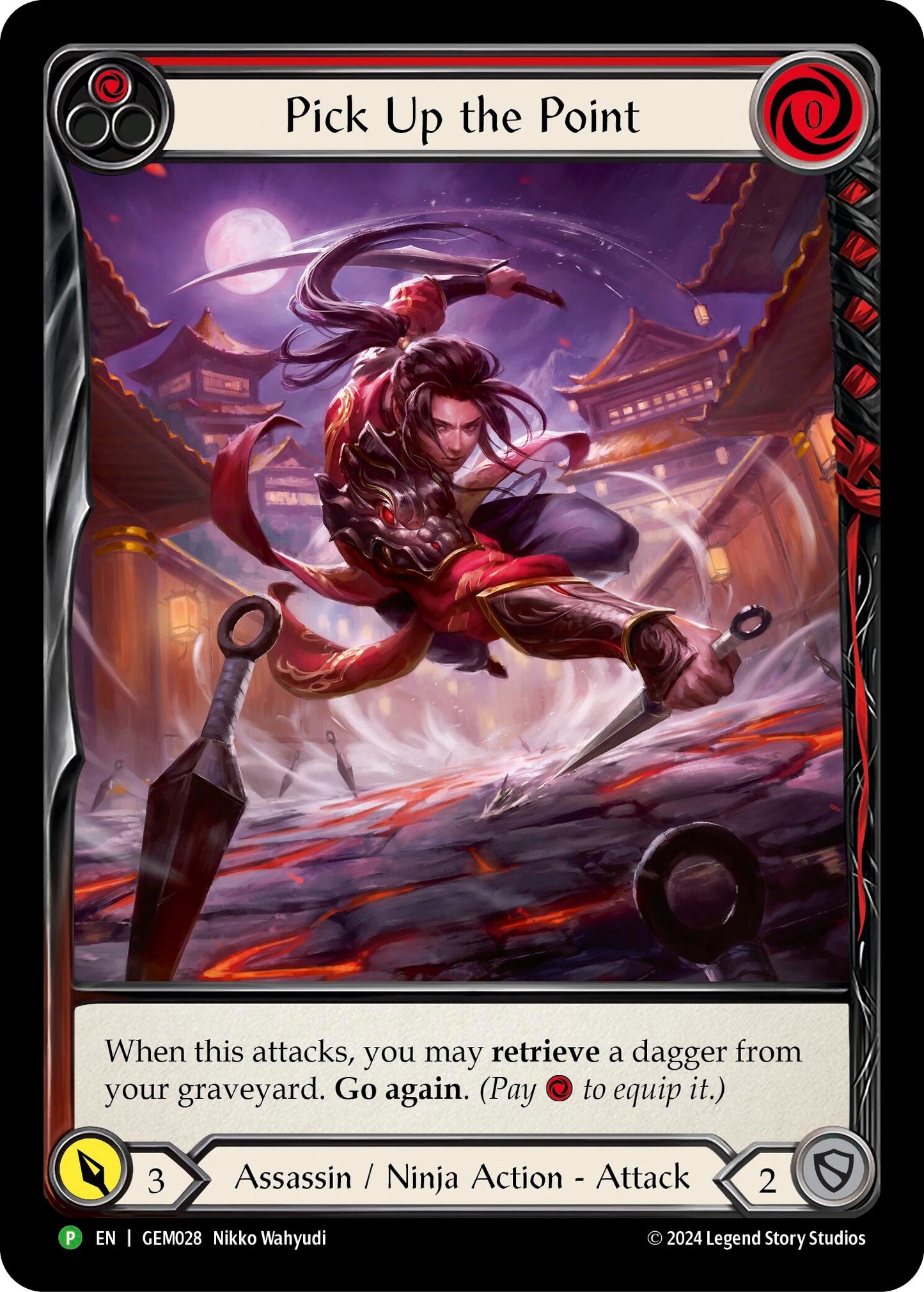 Image for Pick Up the Point (Red) (GEM028) (GEM Pack 1) - Flesh and Blood TCG