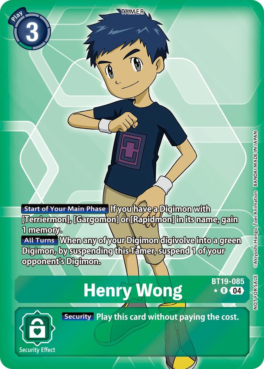 Image for Henry Wong (Release Special Booster 2.5: Box Promotion Pack) (BT19-085 R) (Release Special Booster 2.5) - Digimon Card Game