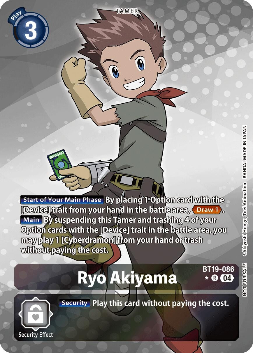 Image for Ryo Akiyama (Release Special Booster 2.5: Box Promotion Pack) (BT19-086 R) (Release Special Booster 2.5) - Digimon Card Game