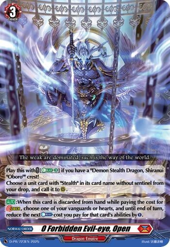 Image for 0 Forbidden Evil-eye, Open (D-PR/723EN) [D Promo Cards] - Cardfight Vanguard