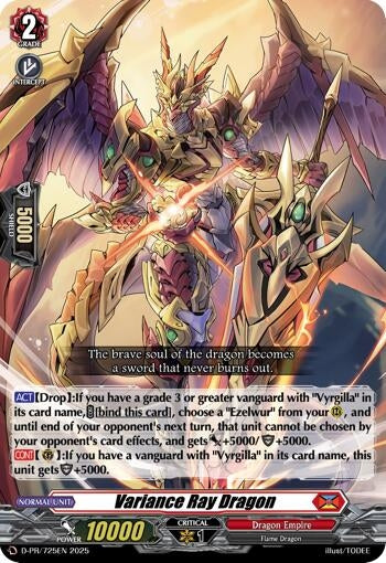 Image for Variance Ray Dragon (D-PR/725EN) [D Promo Cards] - Cardfight Vanguard