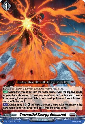 Image for Torrential Energy Research (D-PR/733EN) [D Promo Cards] - Cardfight Vanguard