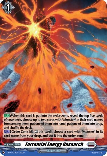 Image for Torrential Energy Research (Foil) (D-PR/734EN) [D Promo Cards] - Cardfight Vanguard