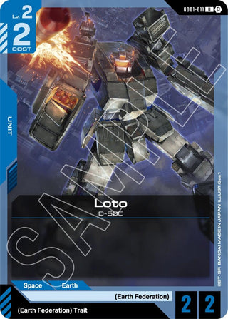 Image for Loto (GD01-011) (Edition Beta) - Gundam Card Game
