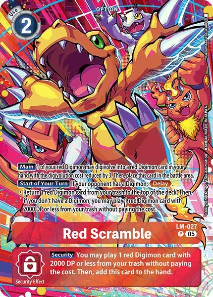 Image for Red Scramble (Alternate Art) (LM-027 P) (Starter Deck 20: Protector of Light) - Digimon Card Game