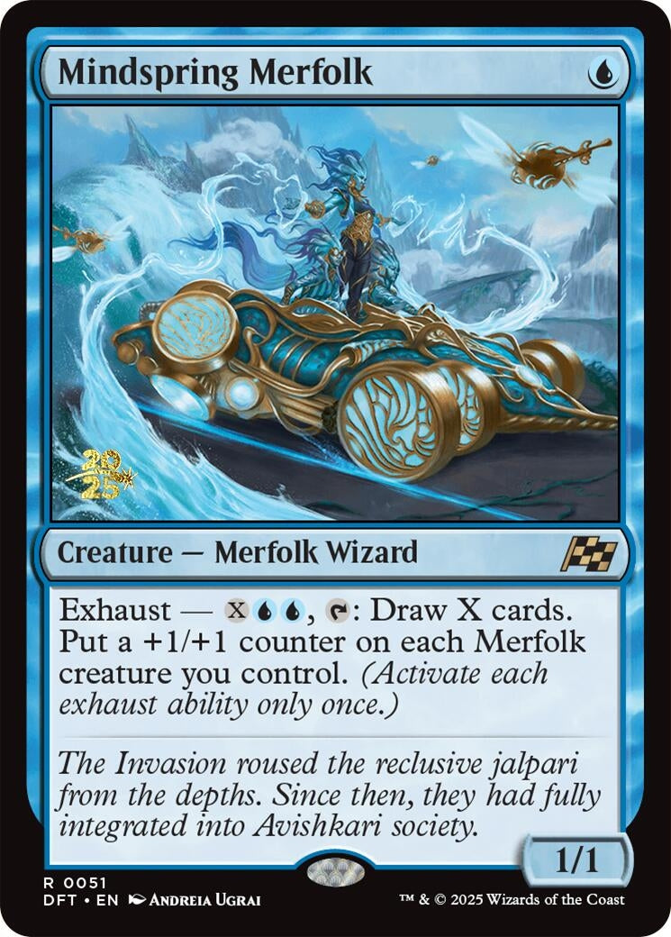 Image for Mindspring Merfolk (51) (Prerelease Cards) - Magic: The Gathering